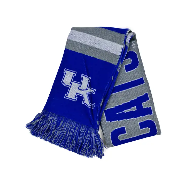 Écharpe thématique réversible Kentucky Wildcats bleu/blanc