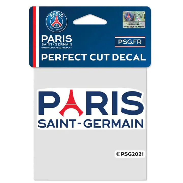 Autocollant parfait coupé au format 4x4 du club Paris Saint-Germain