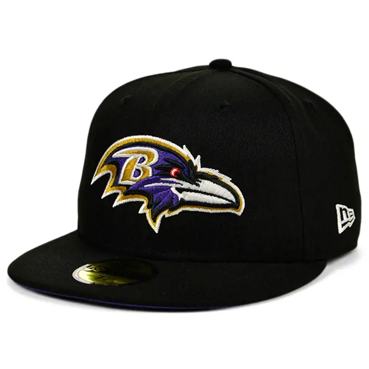 Baltimore Ravens NFL Probowl Patch 59FIFTY 1999 NOIR