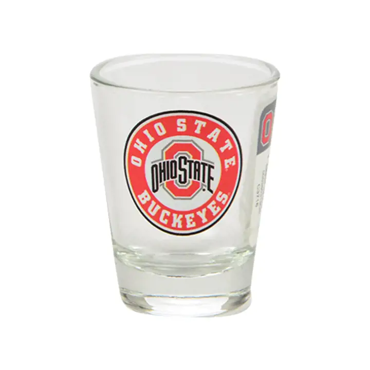 Verre à shot Ohio State Buckeyes Byllseye rouge/noir/blanc