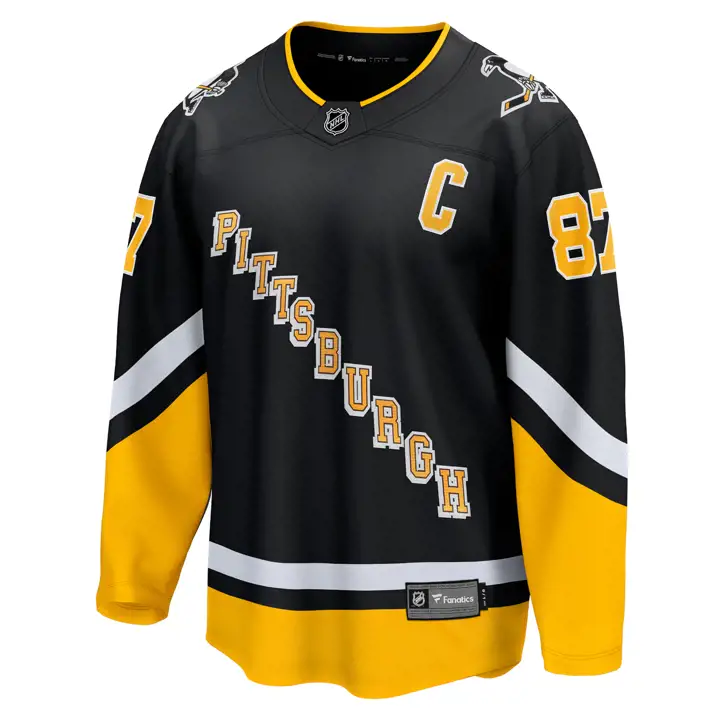 Maillot de joueur Penguins NHL Breakaway Sidney Crosby NOIR