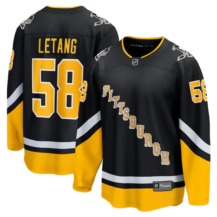 PENGUINS LNH Maillot Joueur Breakaway Kris Letang NOI