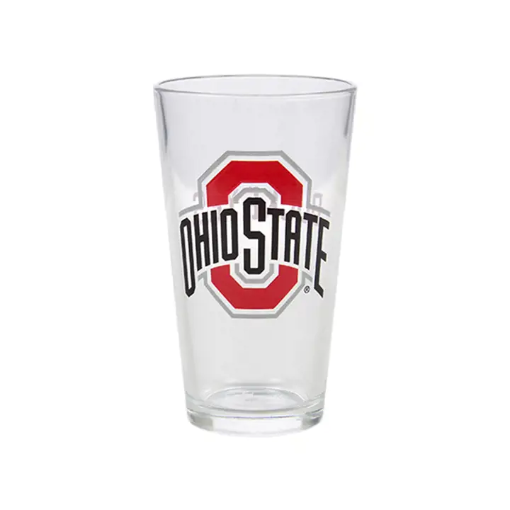 Ohio State Buckeyes Verre mélangeur 16oz - Valeur CLAIR/ROUGE/BLC
