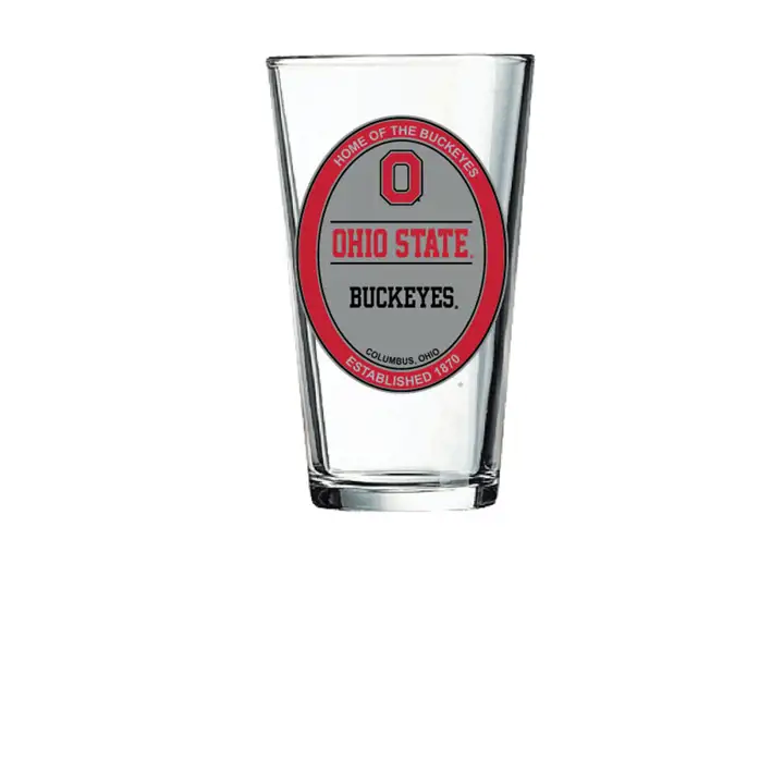 Verre mélangeur Ohio State Buckeyes 47 cl – Vintage transparent/rouge/blanc