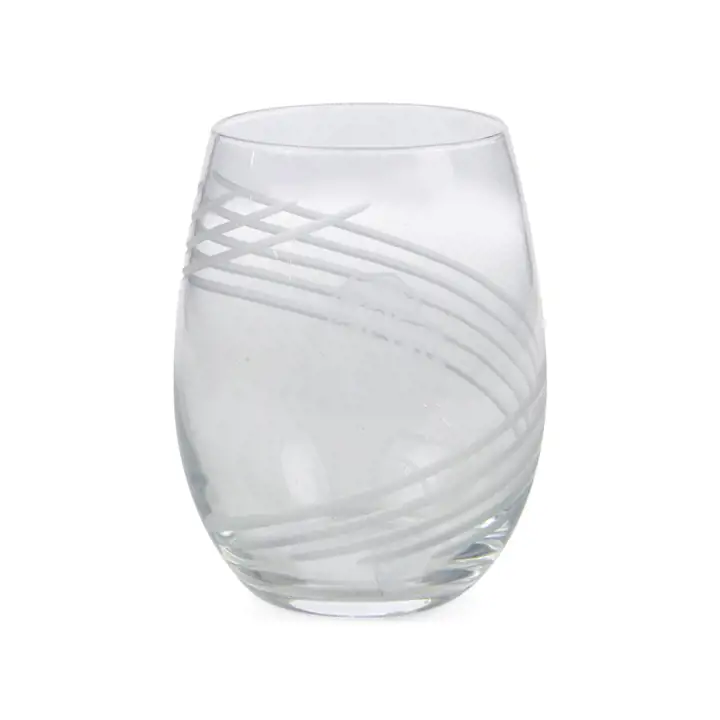 Verre à vin Ohio State Buckeyes 15 oz sans pied à spirale – Coupe CLE