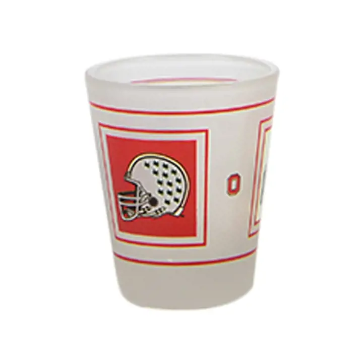 Ohio State Buckeyes Verre à Shot Enveloppe Givrée 1.5oz CLAIR/ROUGE/