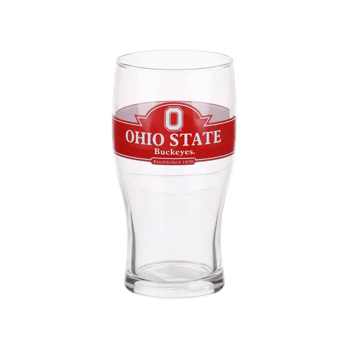Verre à bière Ohio State Buckeyes 20oz TRANSPARENT/ROUGE/BLANC