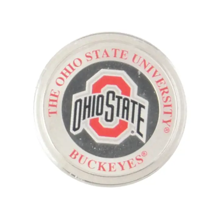 Pièce commémorative des Buckeyes de l'Ohio State plaquée argent et colorée comme