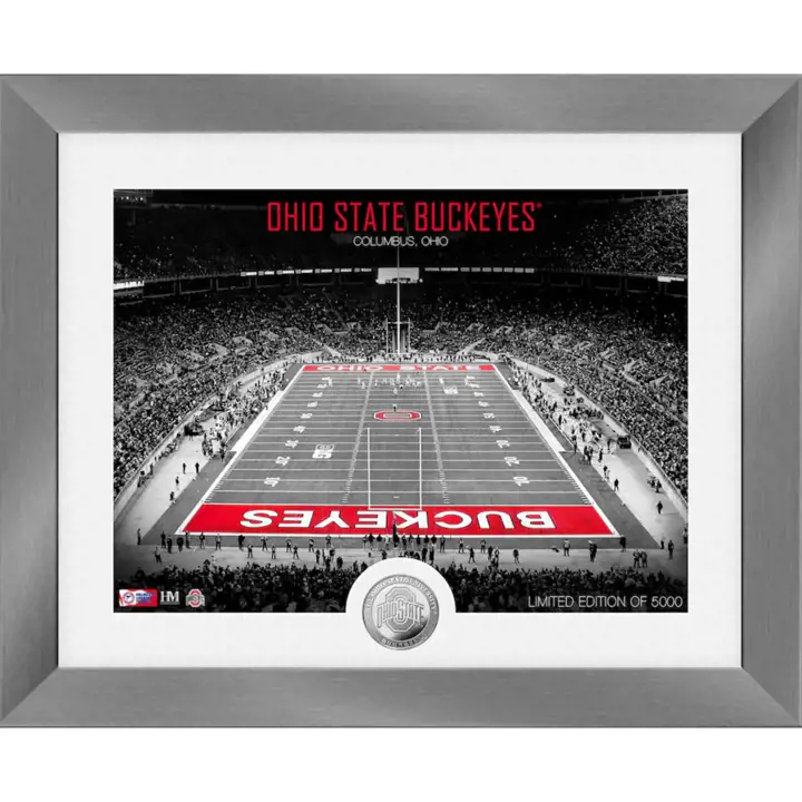 Ohio State Buckeyes Art Deco Stadium Photo Mint