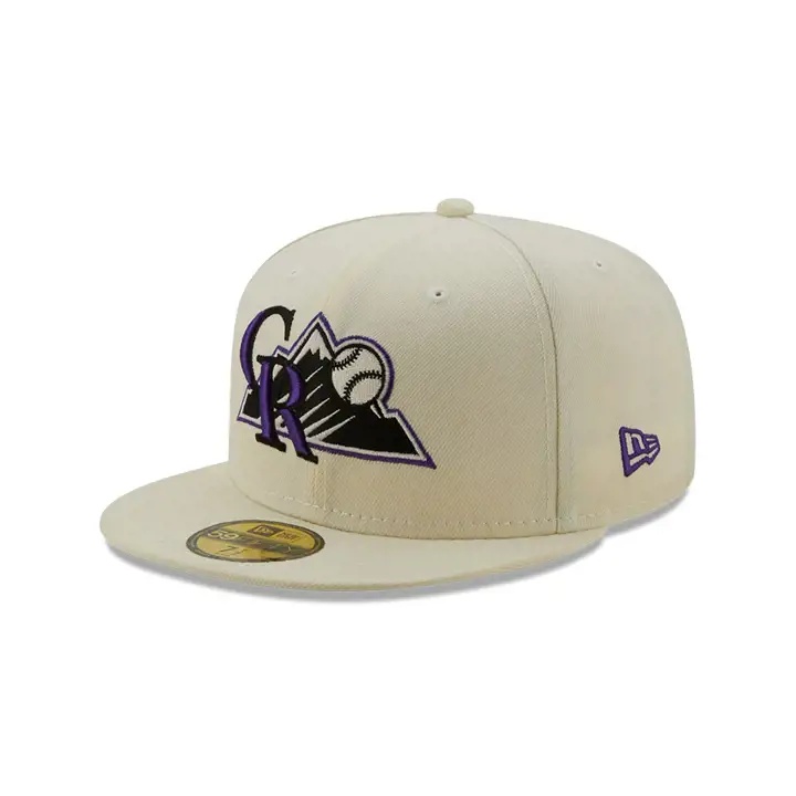 COLORADO ROCKIES MLB COLOR UV 59FIFTY BLANC CASSÉ/CHROME/