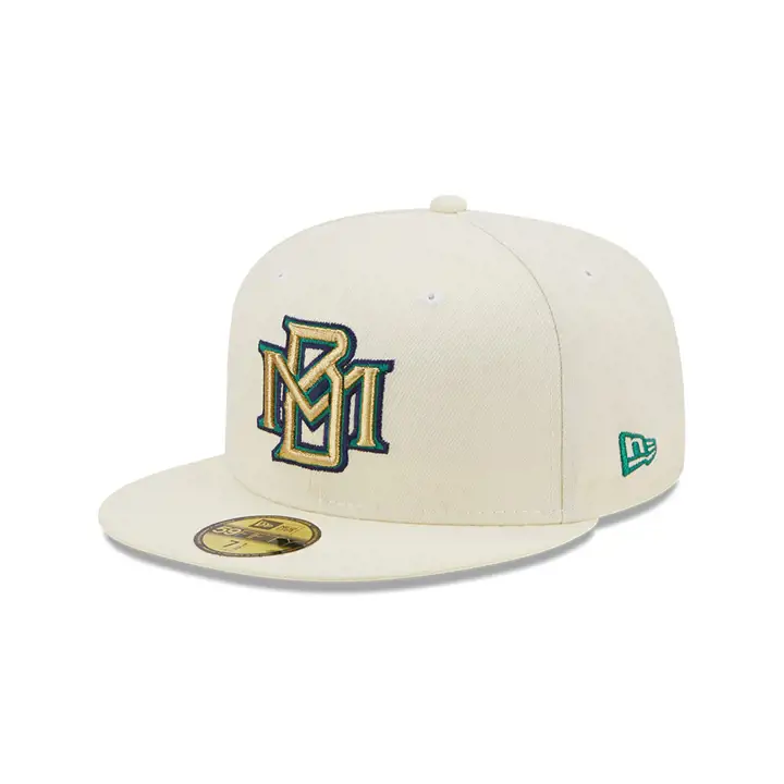 MILWAUKEE BREWERS MLB COLOR UV 59FIFTY ÉCRU/CHROME DE L'ÉQUIPE