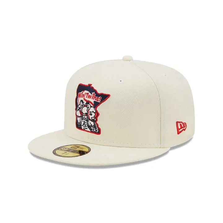 CASQUETTE MINNESOTA TWINS MLB COLOR UV 59FIFTY ÉCRU/CHROME DE L'ÉQUIPE/R