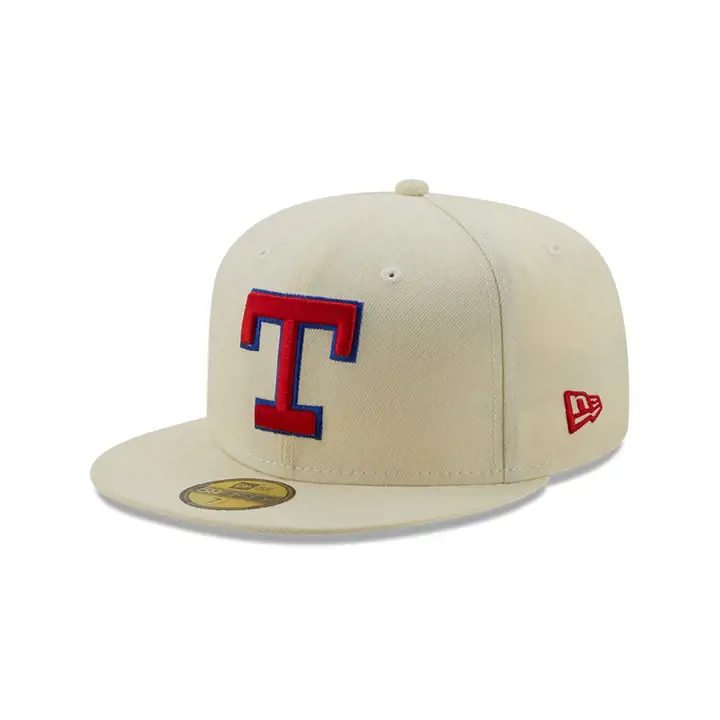 CASQUETTE MLB 59FIFTY TEXAS RANGERS COULEUR UV BLANC CASSÉ/TEAM CHROME/TC