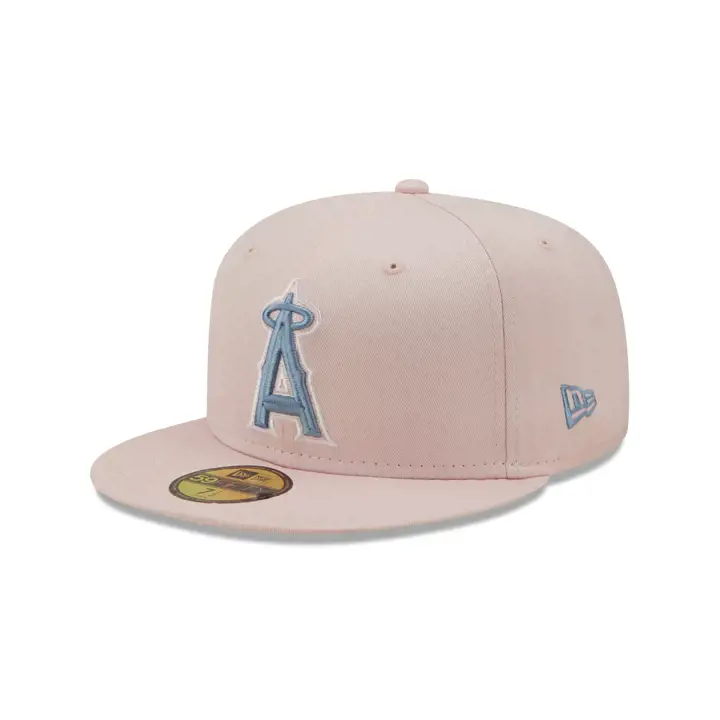 CASQUETTE 59FIFTY ANAHEIM ANGELS MLB COLOR UV ROSE/BLEU CIEL r/bc