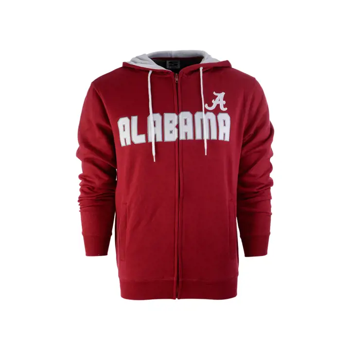 Alabama Crimson Tide NCAA FZ Promo Hooded Sweatshirt CRIM