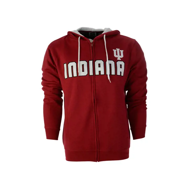 Sweat à capuche zippé Indiana Hoosiers NCAA Promo CRIM