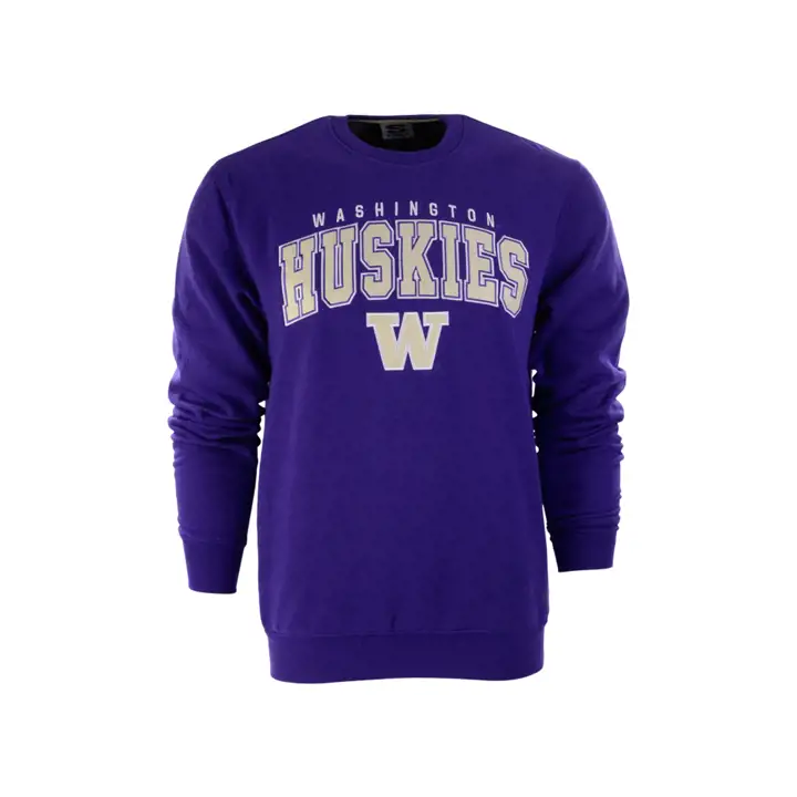 Sweat-shirt ras du cou promotionnel NCAA Washington Huskies – VIOLET