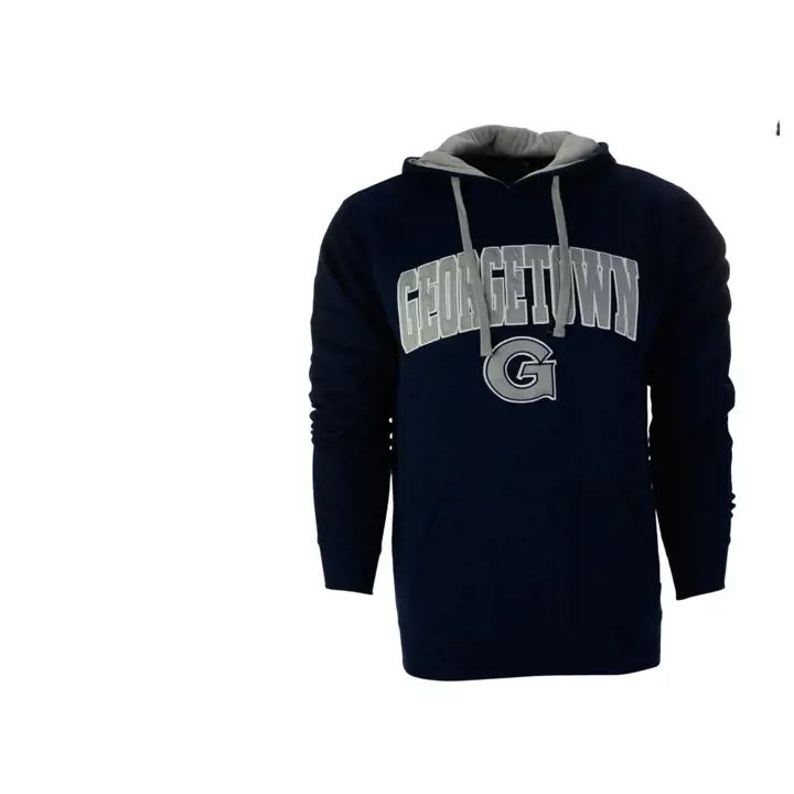 Sweat à capuche Georgetown Hoyas 2F NCAA Arch & Logo MARINE