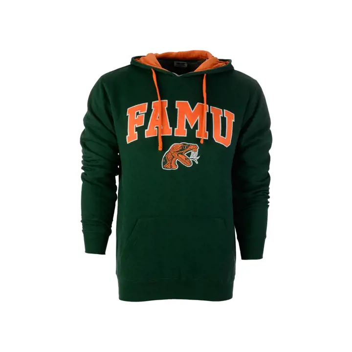 Sweat à capuche Floride A&M Rattlers 2F NCAA avec arche et logo vert