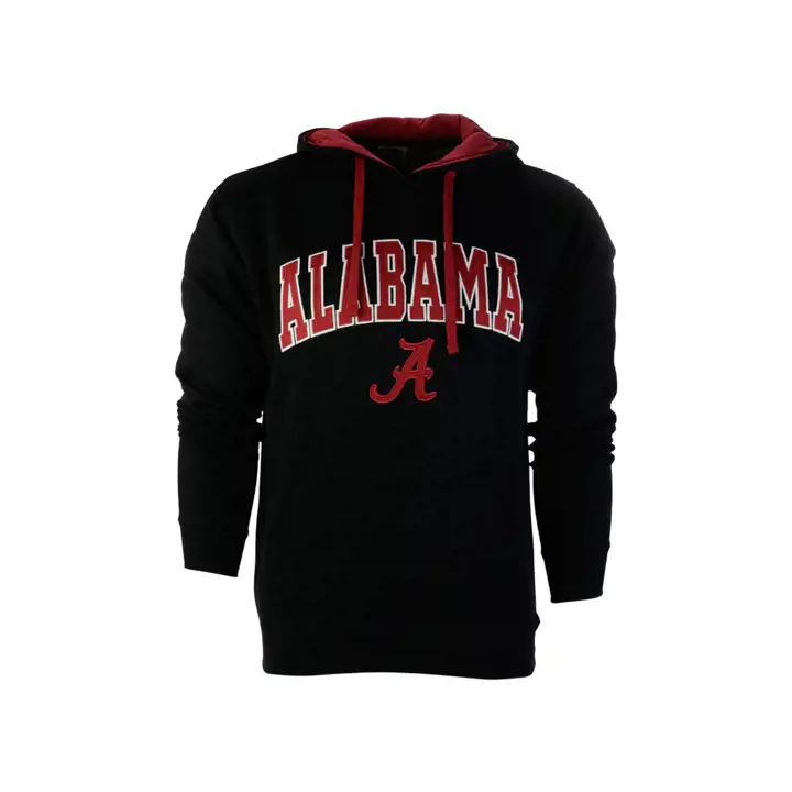 Sweat à capuche Alabama Crimson Tide 2F NCAA avec arche et logo - Noir