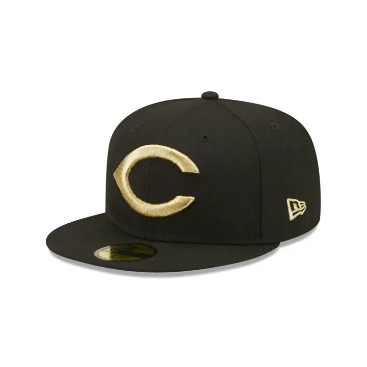 CINCINNATI REDS MLB COLOR UV 59FIFTY GOLD RUSH noir/or