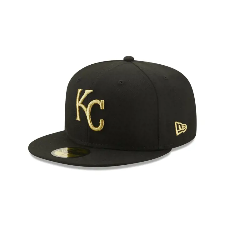 KANSAS CITY ROYALS MLB COLOR UV 59FIFTY GOLD RUSH noir/or