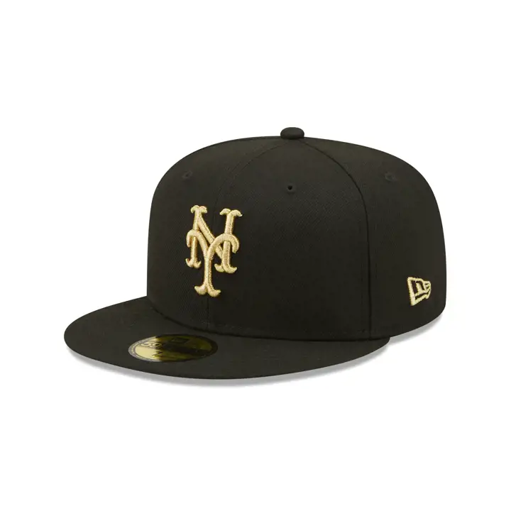 NEW YORK METS MLB COLOR UV 59FIFTY GOLD RUSH noir/or