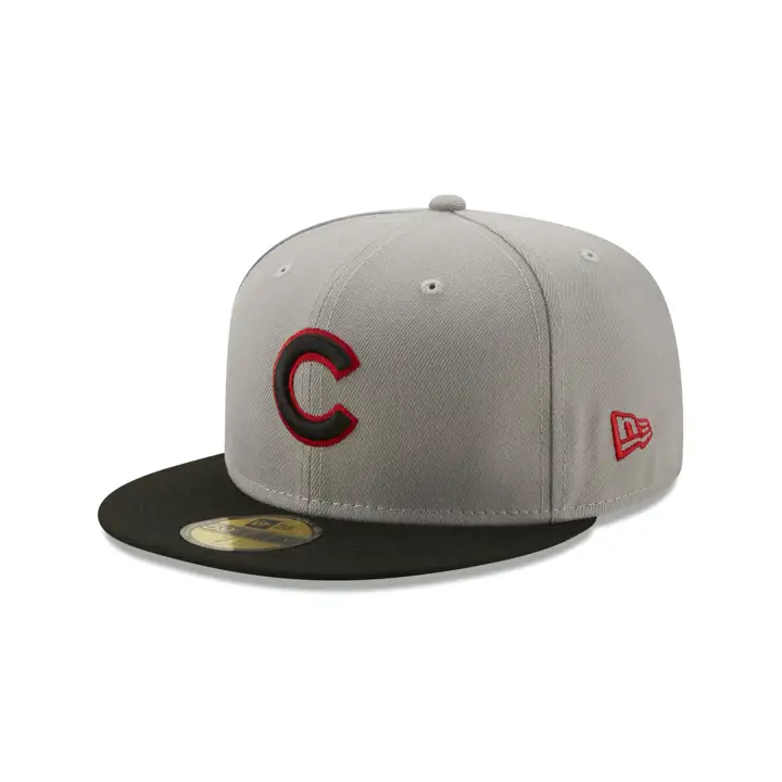 CASQUETTE CHICAGO CUBS MLB COLOR UV 59FIFTY ROUGE BOURGOGNE gris/noir/rouge