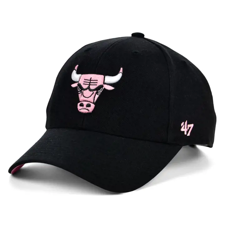 Casquette MVP Chicago Bulls NBA Champs Side Patch '47 noir/rose