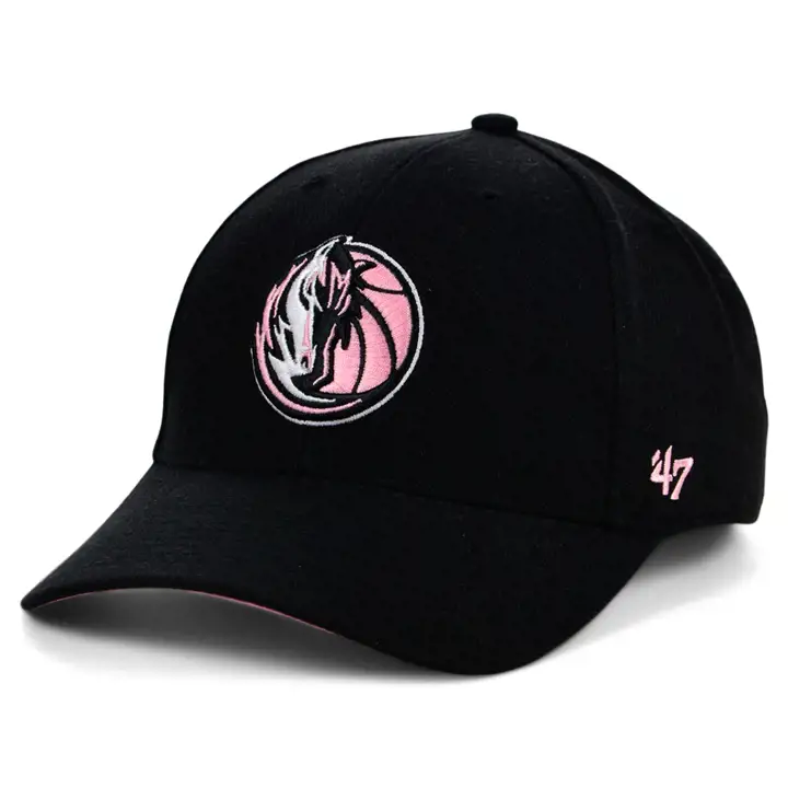 Dallas Mavericks NBA Champs Écusson latéral '47 MVP noir/rose