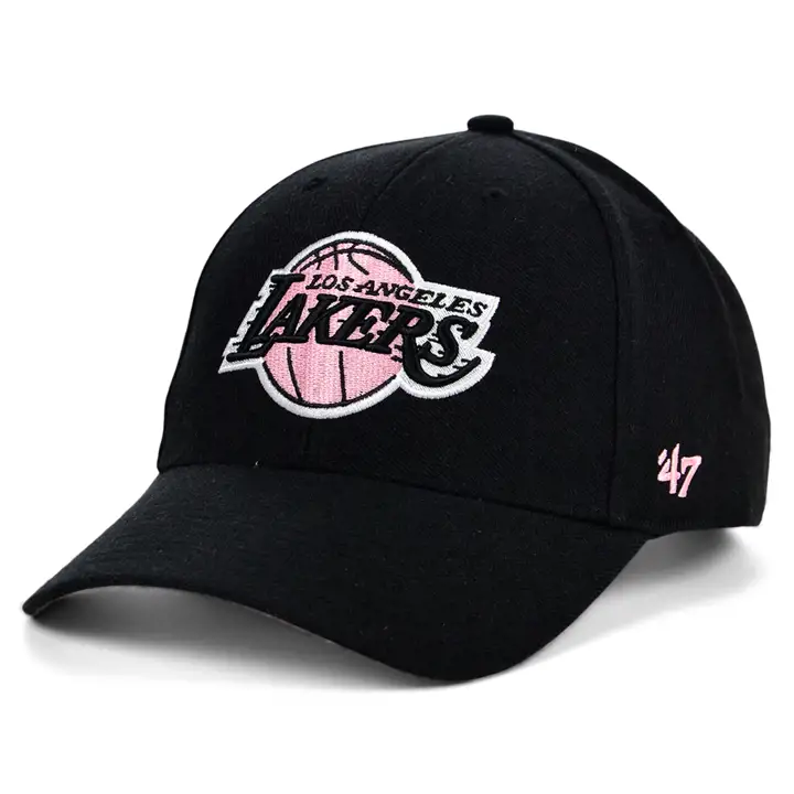 Casquette '47 MVP Los Angeles Lakers NBA Champs Side Patch noire/rose
