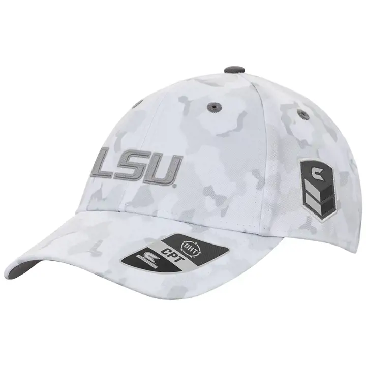 L.S.U. NCAA OHT White Out Adj blc/camo