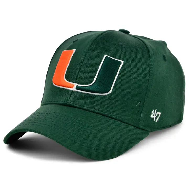 Miami Hurricanes NCAA Contender Stretch vert/orange