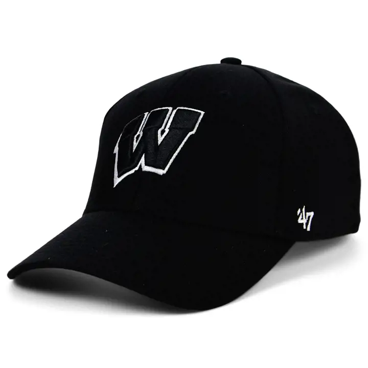 Casquette Wisconsin Badgers NCAA Contender Stretch noir/blanc