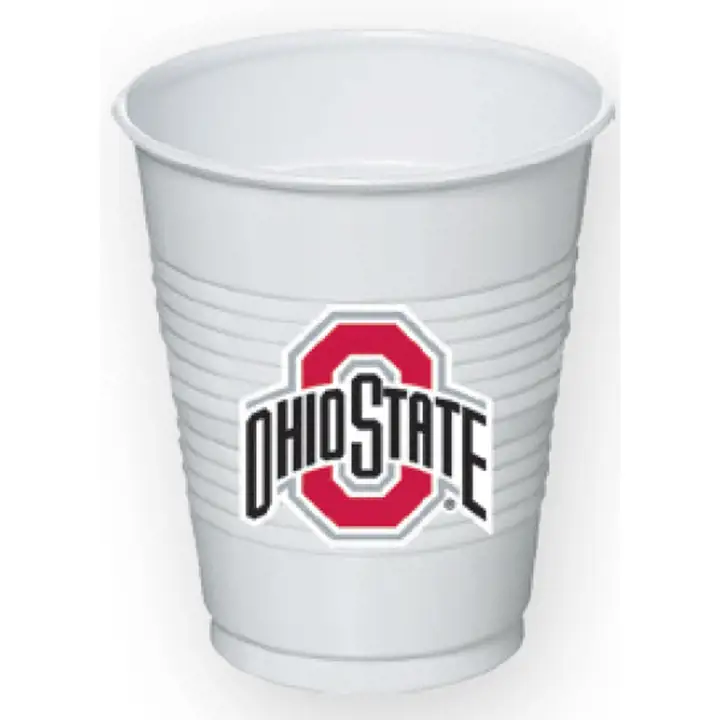 Gobelet en carton de 47 cl Ohio State Buckeyes-8 pièces rouge/blanc/noir