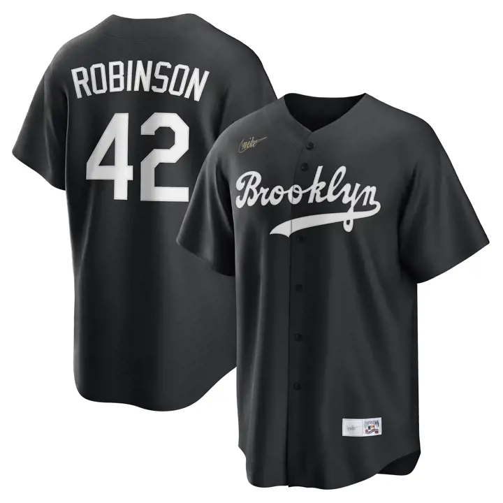 BROO DOD MLB Maillot Nike B-Dub Replica Joueur Jackie Robinso