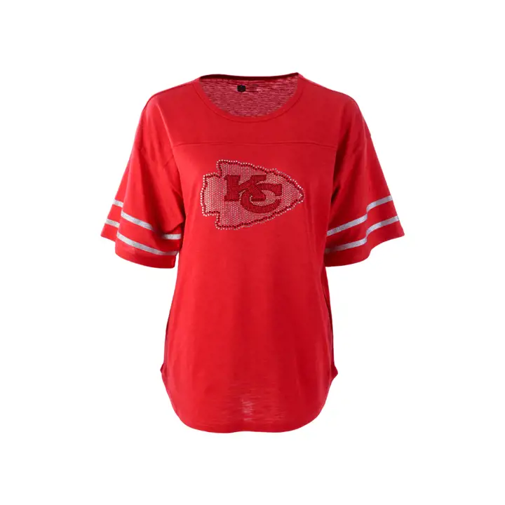 T-shirt NFL "Blitz" pour femme des Chiefs de Kansas City 21 Rouge