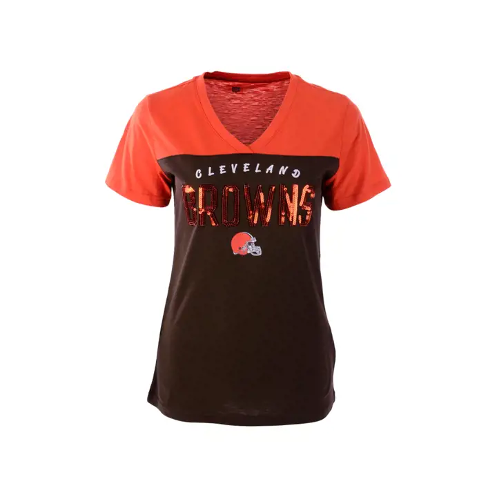 T-shirt Cleveland Browns NFL Rundown pour femme 21 org