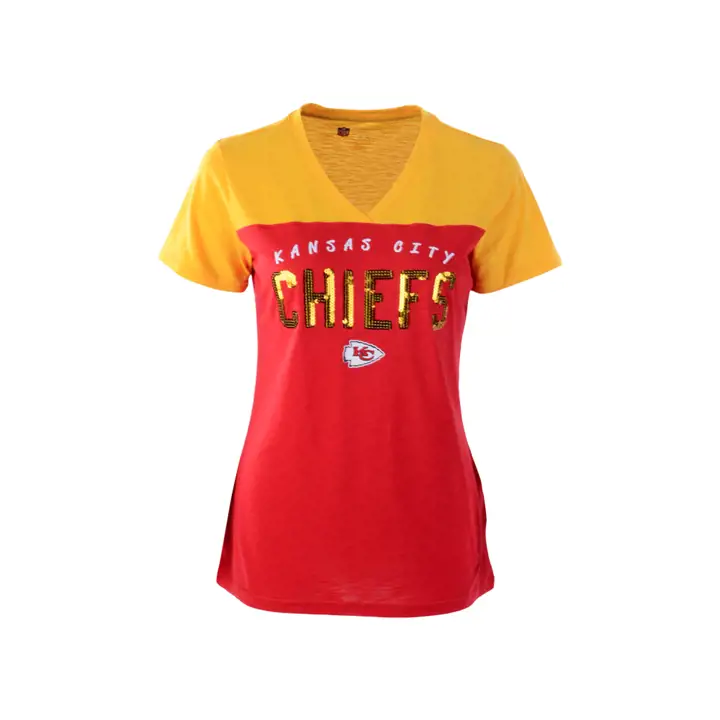 T-shirt Femme NFL Kansas City Chiefs Rundown 21 Rouge