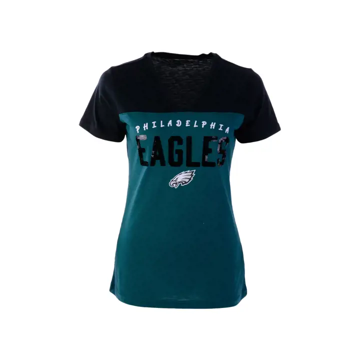 T-shirt NFL femme Philadelphia Eagles Rundown 21 vert