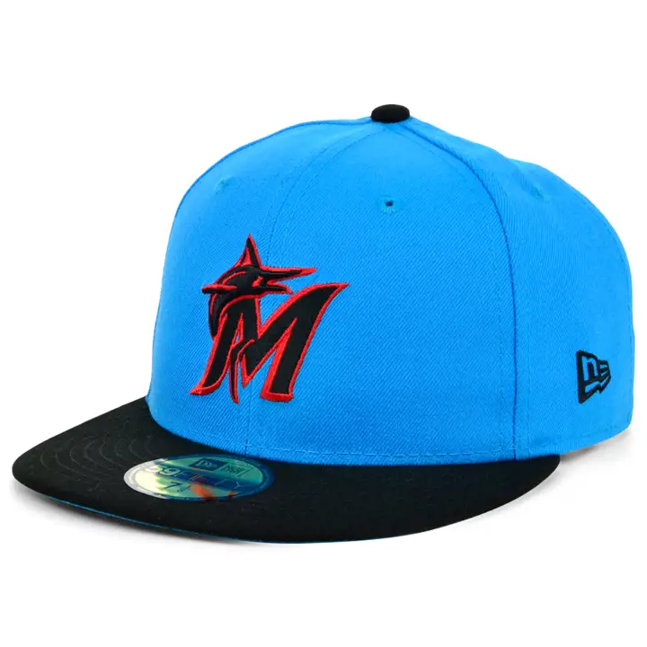 MIAMI MARLINS MLB AKA 2.0 59FIFTY TURQUOISE/NOIR/TURQUOISE