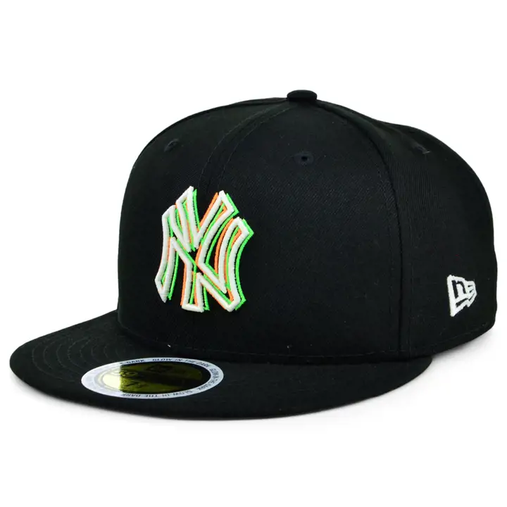 NEW YORK YANKEES MLB 3D GLOW 59FIFTY NOIR/GRIS