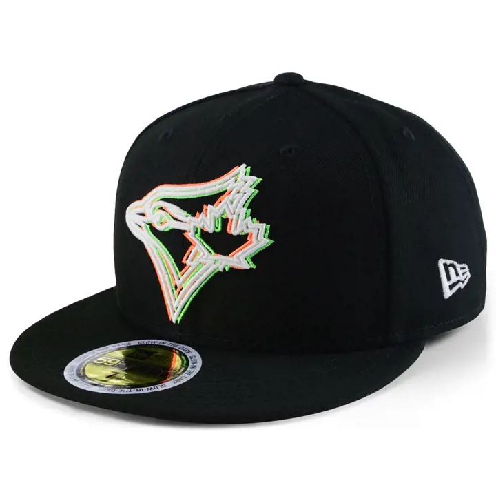 CASQUETTE 59FIFTY MLB 3D GLOW TORONTO BLUE JAYS NOI/GRI