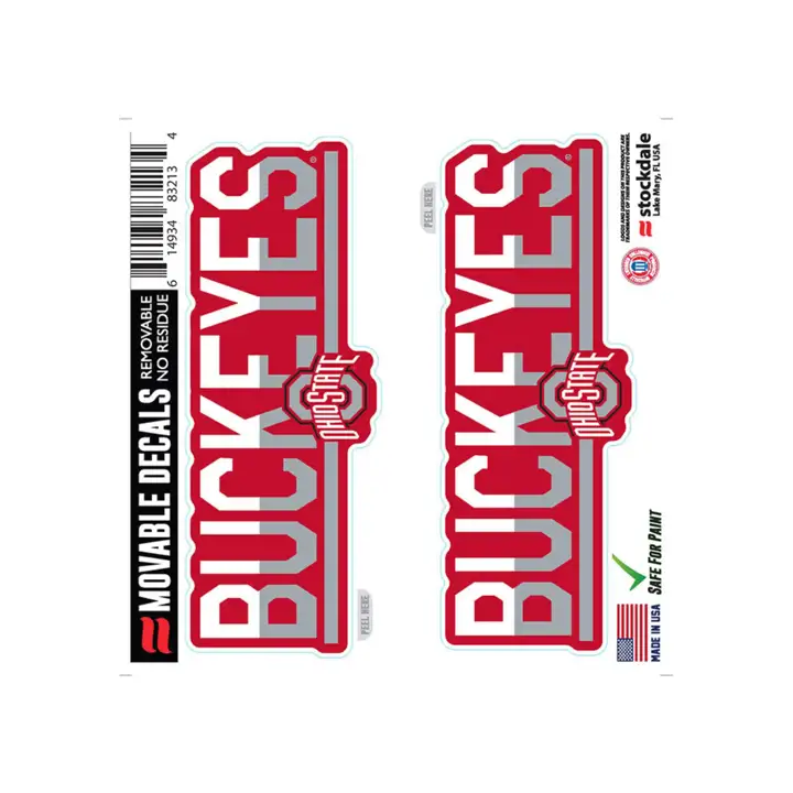 "Autocollant Ohio State Buckeyes 6 po x 6 po"