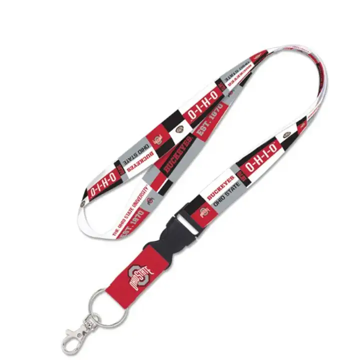 "Lanière Buckeyes de l'Ohio State 1 po avec boucle détachable ast"