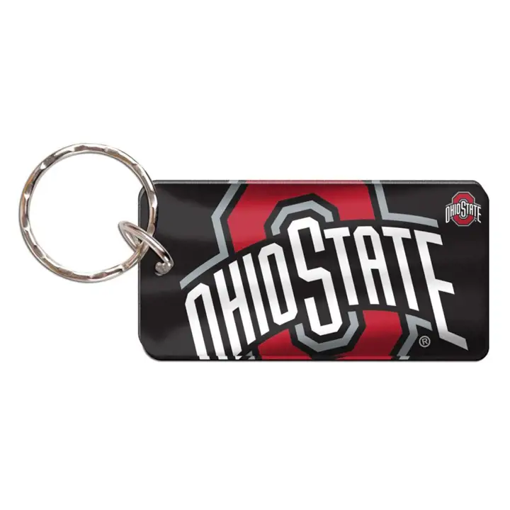 Porte-clés en acrylique des Buckeyes d'Ohio State