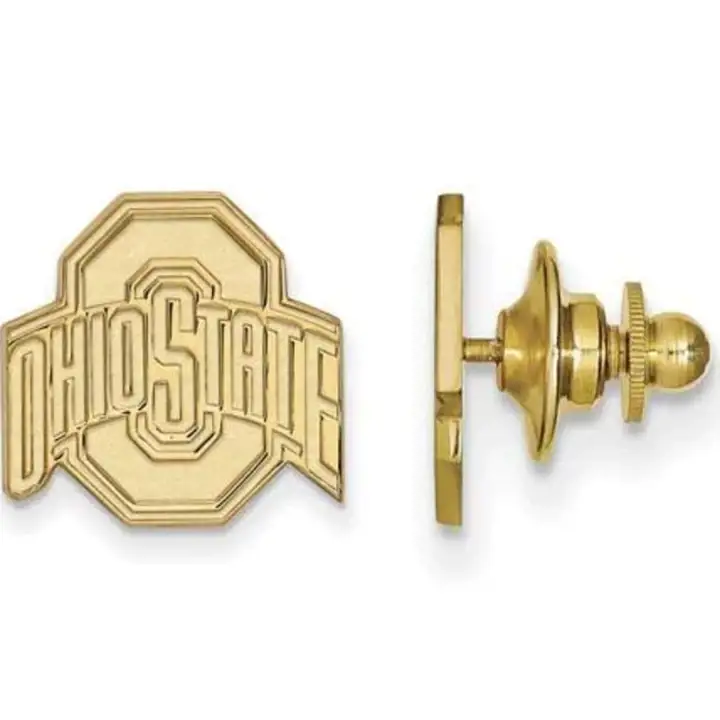 Épingle de logo dorée des Buckeyes de l'Ohio State