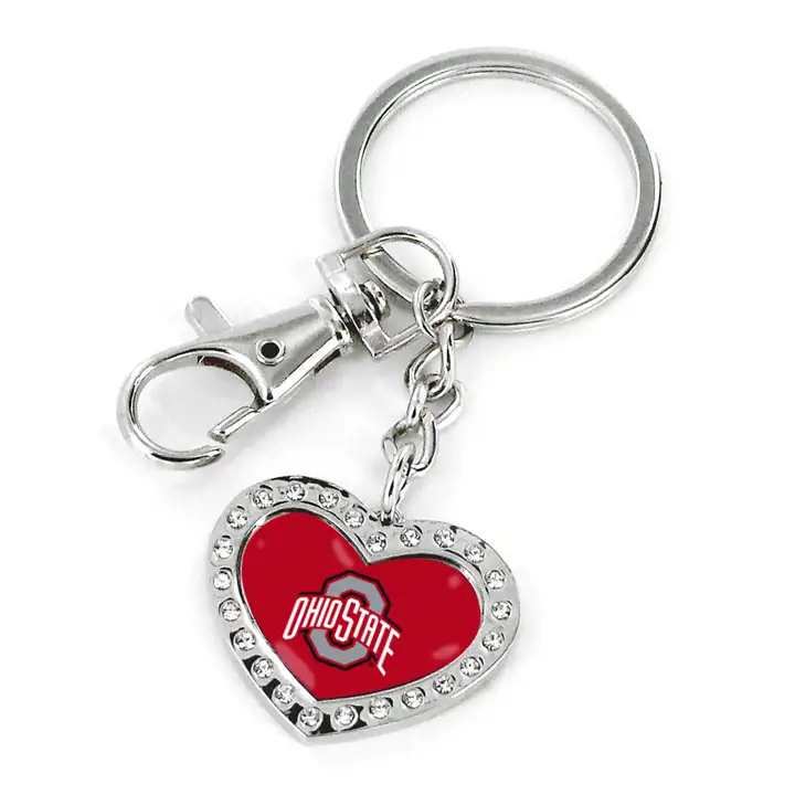 Porte-clés cœur Ohio State Buckeyes ast