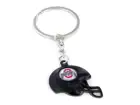 Black Cast Helmet Keychain