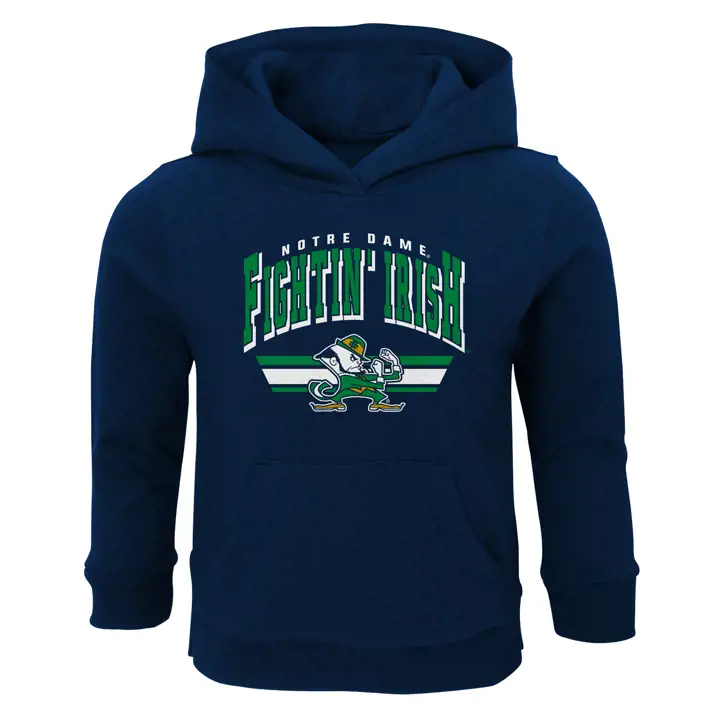 Notre Dame Fighting Irish NCAA Youth BF Fleece Hoodie 21 Nav